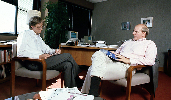 Bill Gates and Steve Balmer 1987