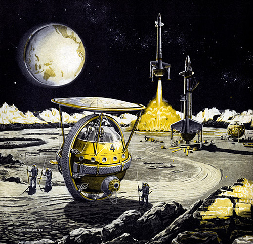 Frank Tinsley - Outpost on the moon