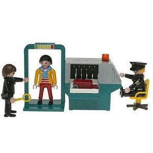playmobile toy - airport security checkpoint